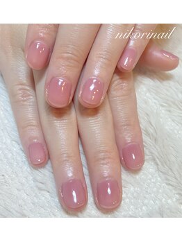 ニコリネイル(nikori nail)/ワンカラー+アート2本¥5500