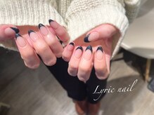 リリックネイル 本八幡店(LyricNail)/綺麗めブラックフレンチ