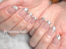 プリンセスネイル(Princess nail)/シルバーガラスフレンチ10,800