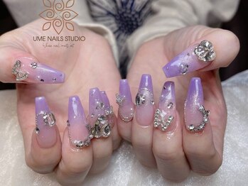 ウメネイルスタジオ(UME NAIL STUDIO)/長さだしやり放題×つけ放題