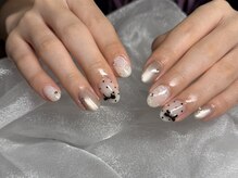 ネイルゴーゴー(NAIL55)/レースとリボンで可愛く☆
