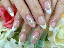 ダブルネイル(Double Nail)/ハートビジューネイル☆