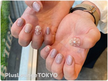 プルースラウンジ トウキョウ(Plus Lounge TOKYO)/ぷっくり♪お花ネイル♪フラワー