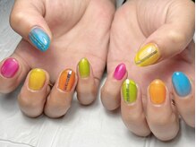 ブリスフルハピネス(Blissful happiness)/シアーカラフルネイル