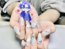 グランスネイル(glance nail)/長さだし持ち込みネイル