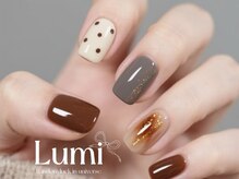 ルミネイル 池袋東口サンシャイン店(Lumi Nail)/ブラウンチェックネイル