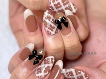 ジャスタネイルズ(JUSTA NAILS)/チェック　リボン