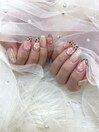豹柄ネイル