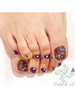 サロンドシエル(salon de ciel)/ステンドグラスネイル