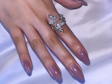 アロナ ネイルサロン アンド スクール(alona)/淡いピンクのワンカラー＊