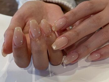 アイネイルズ 梅田店(I nails)/上品ちゅるんカラーハートホロ