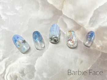 バービーフェイス 恵比寿(Barbie Face)/マーメイドネイル