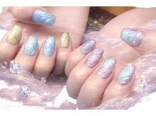ヌル ネイル 堀江(NURU NAIL HORIE)/オーロラニュアンスNURUネイル☆