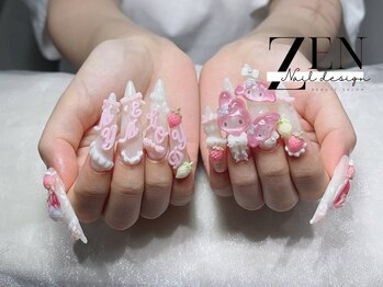 ゼン ネイル デザイン 池袋(ZEN NAIL DESIGN)/題長さだしやり放題×つけ放