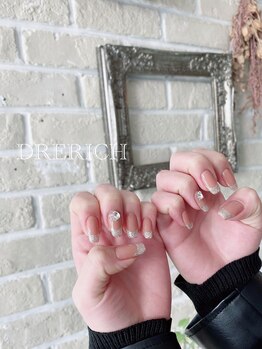 ネイルサロン ドレリッチ 大宮店(drerich)/ラメフレンチ