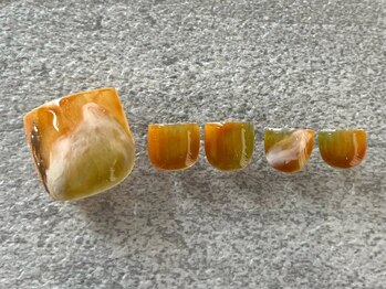 ブロンシュ(Blanche)/6800yen foot nail Design