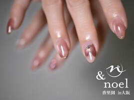 ピンクハートネイル×マグネット