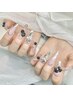 【チップ長さ出し】ワンカラー　パーツ無制限付け放題　¥9,680