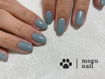 モグネイル(Mogunail)/ワンカラー/くすみブルー