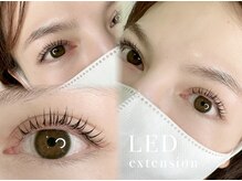 Lieto luxe《矢向・鹿島田》まつげパーマ/眉毛/マツエク/LEDの雰囲気(LEDエクステでマツエクのストレスを大幅に軽減。直後から洗顔OK!)