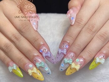 ウメネイルスタジオ(UME NAIL STUDIO)/長さだしやり放題×つけ放題