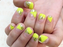 斜めミラーネイル