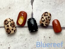 ネイルアンドまつげエクステ ブルーリーフ 四谷三丁目店(Blue Reef)/ヒョウ柄ネイル