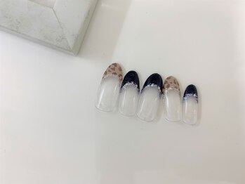 ネイルサロン アミ(Amie)/イチオシ♪レオパードフレンチ