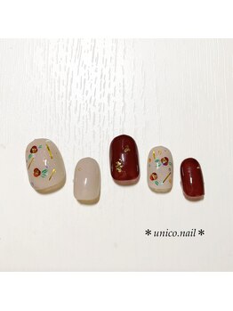 アトリエネイルウニコ (atelier nail unico)/大人な椿