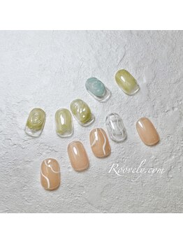 ルブリー(roovely)/春のカラフルネイル