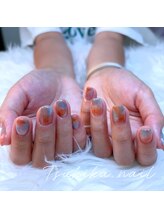 ツキカドットネイル(tsukika.nail)/【SUN SET ニュアンス】