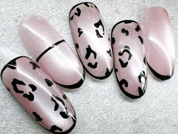 チェリーズネイル(Cherrys Nail)/マグネット 秋 レオパードネイル