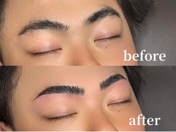 エムズアイブロウ 京都烏丸店(M’sアイブロウ)/メンズHBL☆before→After#眉毛