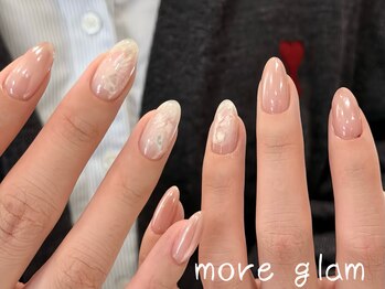 モアグラム 銀座店(More Glam)/白蝶貝×極光ネイル