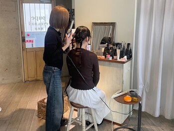 マツゲパーマ プペアイラッシュ(pupe eyelash)/ヘアセット風景♪