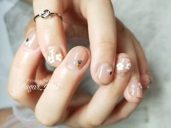 シュガーネイル(sugar nail)/お花ネイル