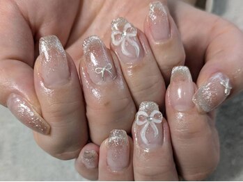 マーズネイル(Mars Nail)の写真/１対１の施術×高技術だからなりたい指先を実現！自爪に優しいパラジェル使用だからモチがイイ◎