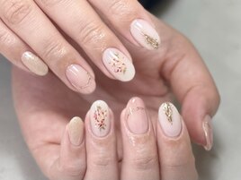 押し花ネイル銀座フィルイン