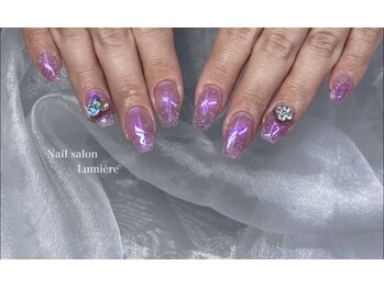 ルミエール(Lumiere)/ミラー×フラッシュネイル