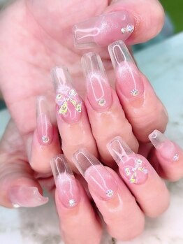 アイル ビューティーサロン(Airu Beauty Salon)の写真/【まっすぐ美しい爪の形は高技術の証！】手が美しく見えるスカルプは女性らしさに華を添えてくれます♪