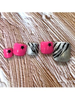 アロハナ(Alohana)/2月オススメデザインFootネイル