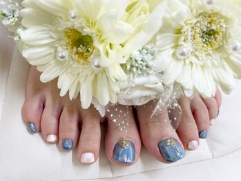 プルミエ ネイル(Premier Nail)/フット★ユニコーンブルー