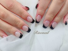 リノ ネイル(Rino nail)/キラキラバーフレンチ　70361