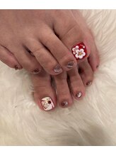 トータルサロン 白べぇーっ プラス/☆お正月フットネイル☆