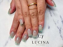 ネイルスタジオ ルキナ(LUCINA)/T-056 クリアフレンチネイル