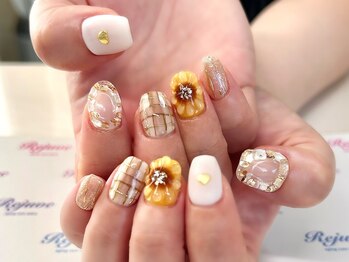 リジュベ(Rejuve)/立体ヒマワリネイル☆