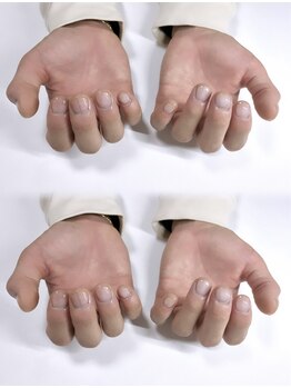 メンズクリアネイル