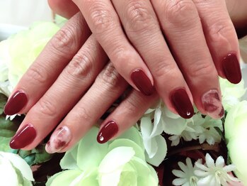 プルミエ ネイル(Premier Nail)/今年流行★白べっ甲ネイル