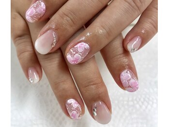 ダブルネイル(Double Nail)/爽やかフラワーネイル☆