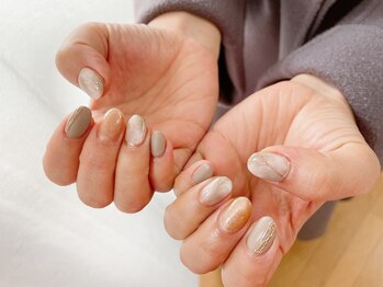 キキネイル たまプラーザ店(kikinail)/2月定額B 大理石ネイル